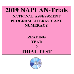 2019 Kilbaha NAPLAN Trial Test Year 3 - Reading - Hard Copy